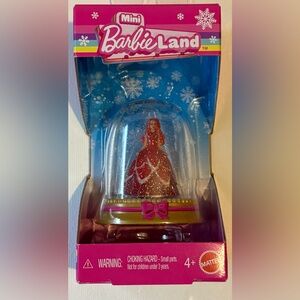 Mini BarbieLand Holiday Mini Doll in Snow Globe Christmas Barbie Cake Topper